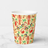 魚介類パターン 紙コップ (右)