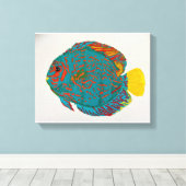 魚介類プリント キャンバスプリント (インサイチュ (ウッドフロア))