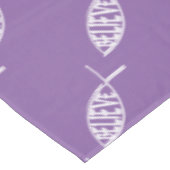 魚信じラベンダー テーブルクロス (アングル)