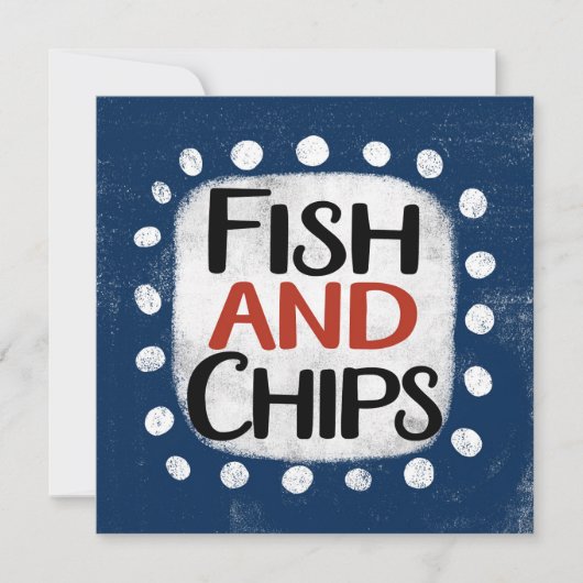 魚切りグリーティングカード カード (正面)