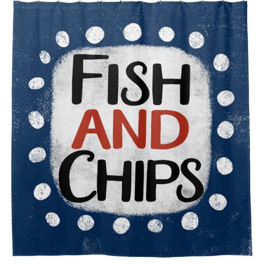 魚切りシャワーカーテン シャワーカーテン (正面)