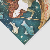 魚初期のの切り離し絵画付き人魚 薄葉紙 (詳細)