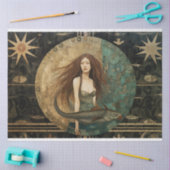 魚初期のの天離れ付き人魚 薄葉紙 (クラフト)