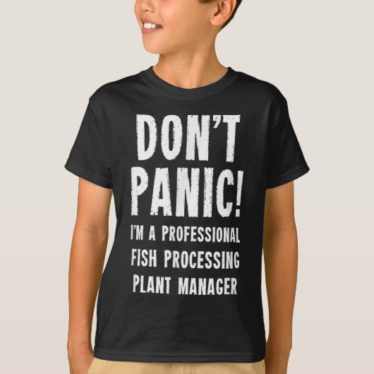 魚加工場管理者 Tシャツ (正面)