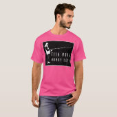 魚動揺してより心配のない漁師 Tシャツ (正面フル)