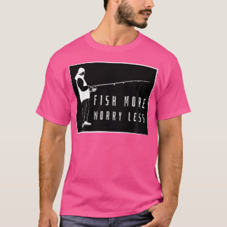 魚動揺してより心配のない漁師 Tシャツ