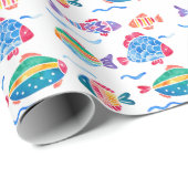 魚包み紙 ラッピングペーパー (ロールコーナー)