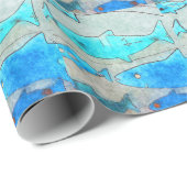 魚包み紙 ラッピングペーパー (ロールコーナー)