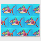 魚包み紙 ラッピングペーパー (フラット)