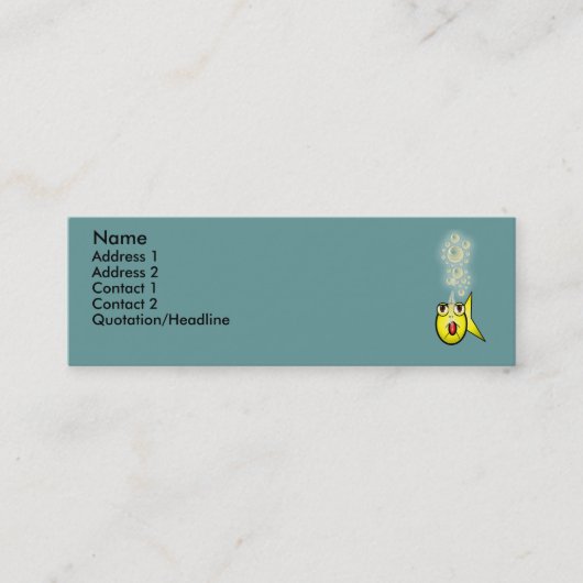 魚商売 スキニー名刺 (正面)