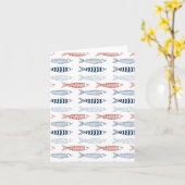 魚地中海のの飾り カード (黄色い花)