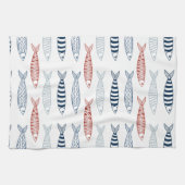 魚地中海のの飾り キッチンタオル (横)