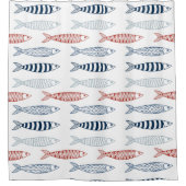 魚地中海のの飾り シャワーカーテン (正面)