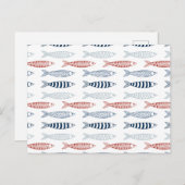 魚地中海のの飾り シーズンポストカード (正面/裏面)