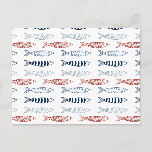 魚地中海のの飾り シーズンポストカード (正面)