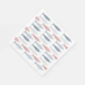 魚地中海のの飾り スタンダードランチョンナプキン (角)