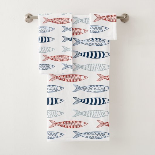 魚地中海のの飾り バスタオルセット (インサイチュ)