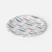 魚地中海のの飾り ペーパープレート (アングル)