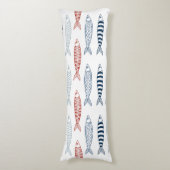 魚地中海のの飾り ボディピロー (正面縦)