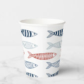 魚地中海のの飾り 紙コップ (右)