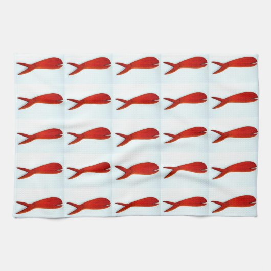 魚型タオル キッチンタオル (横)