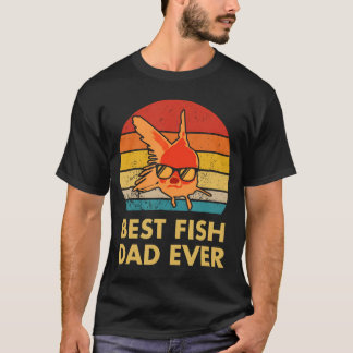 魚好きなパパのための金魚デザイン 最高の父の日ギフト Tシャツ