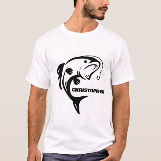 魚好きな人へのプレゼントに！釣り人へのフィッシュTシャツ Tシャツ (正面)