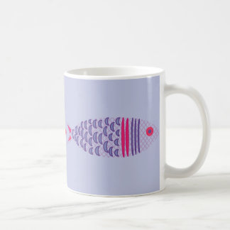 魚家族 海辺のモチーフ入り コーヒーマグ コーヒーマグカップ