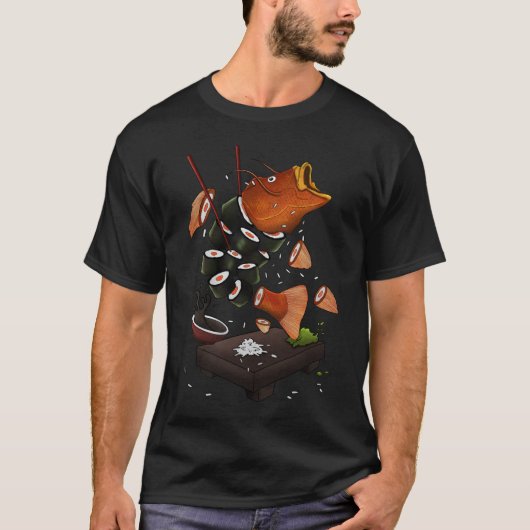魚寿司 Tシャツ (正面)
