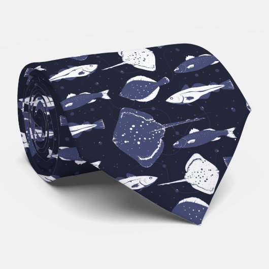 魚屋シーフードレストラン魚市場 ネクタイ (ロール)