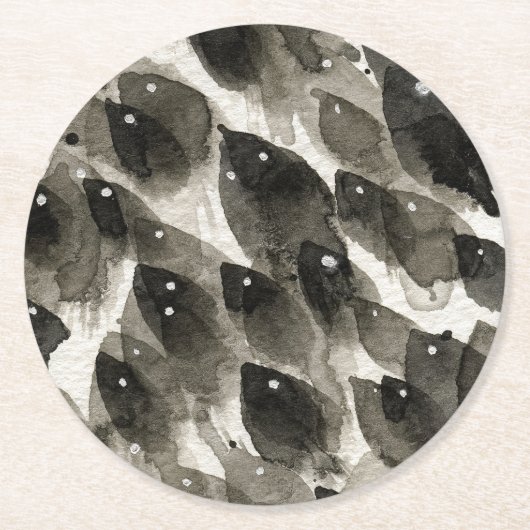 魚嵐 ラウンドペーパーコースター (正面)