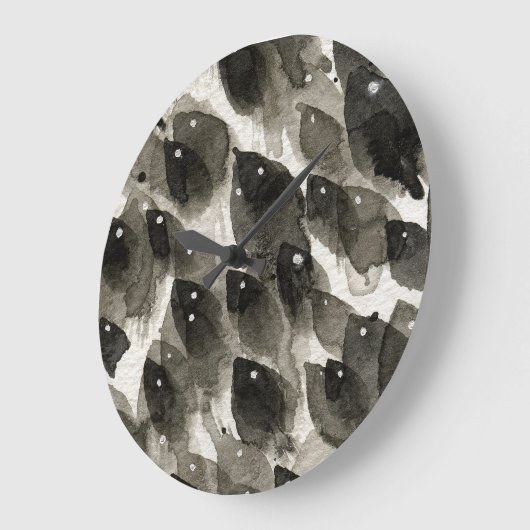 魚嵐 ラージ壁時計 (傾斜)