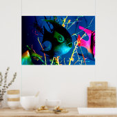 魚巨大な72"をx 52" jGibneyのGicléeの芸術びん詰めにして下さい ポスター (キッチン)