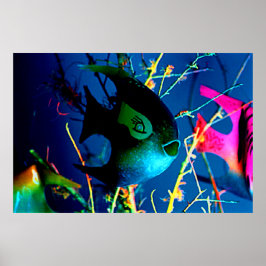 魚巨大な72"をx 52" jGibneyのGicléeの芸術びん詰めにして下さい ポスター