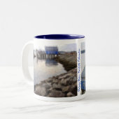 魚市場、シドニーの紀元前にマグ ツートーンマグカップ (正面左)