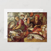 魚市場 ポストカード (正面/裏面)