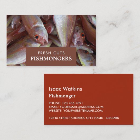 魚市場 名刺 (正面/裏面)