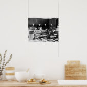 魚市場、1895年。ヴィンテージ写真 ポスター (キッチン)