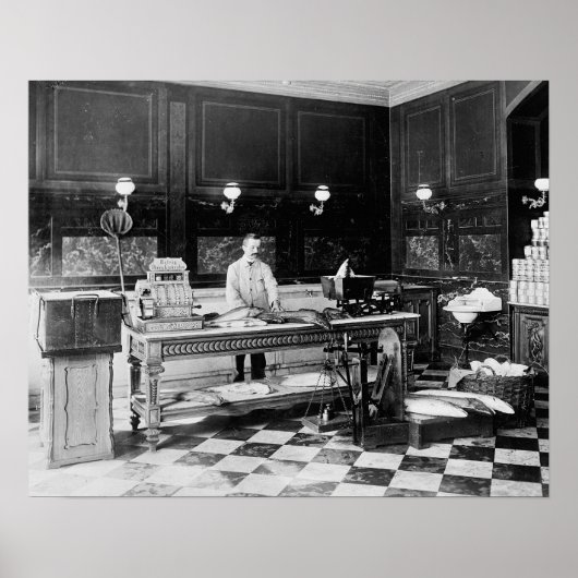 魚市場、1895年。ヴィンテージ写真 ポスター (正面)