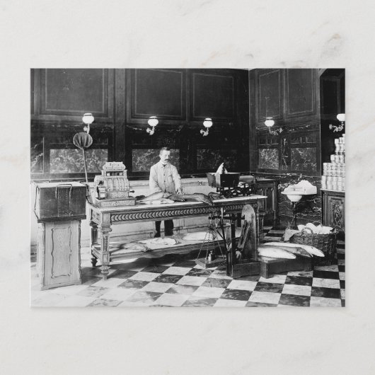 魚市場, 1895 ポストカード (正面)