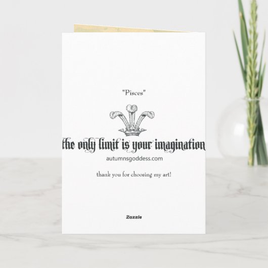 魚座あいさつ カード (裏面)