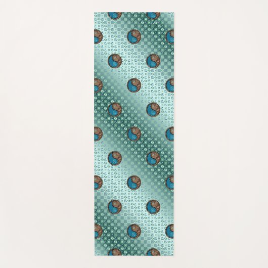 魚座とアースネーク ヨガマット (正面)