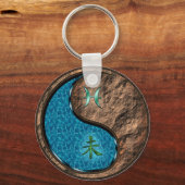 魚座とアースヤギ キーホルダー (正面)