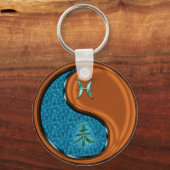 魚座とウッドヤギ キーホルダー (裏面)