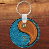 魚座とウッドラット キーホルダー (正面)