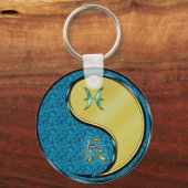 魚座とメタルドラゴン キーホルダー (裏面)