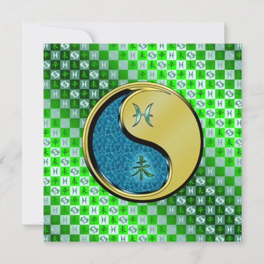 魚座とメタルヤギ カード (正面)