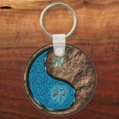 魚座と地球うさぎ キーホルダー (裏面)