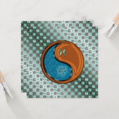 魚座と木うさぎ カード (正面/裏面インサイチュ)