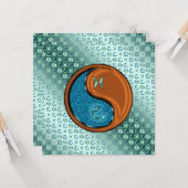 魚座と木ヘビ カード (正面/裏面インサイチュ)